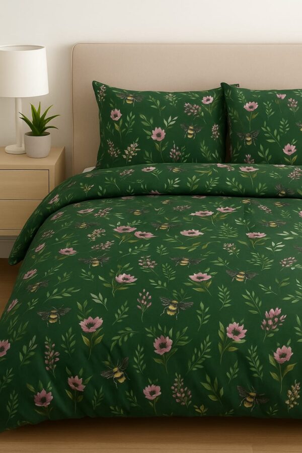 Emerald Bloom-Bedsheet Set