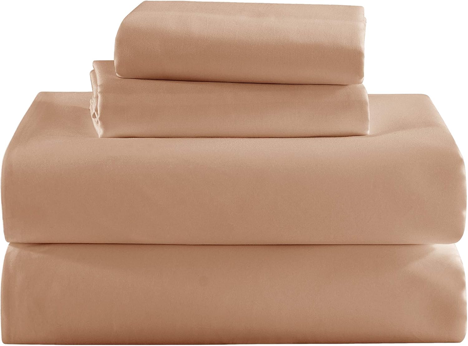 Luxury T400 100% Cotton Comforter Set – King, Biscotti Beige | Ultra Smooth, Comfortable & Breathable