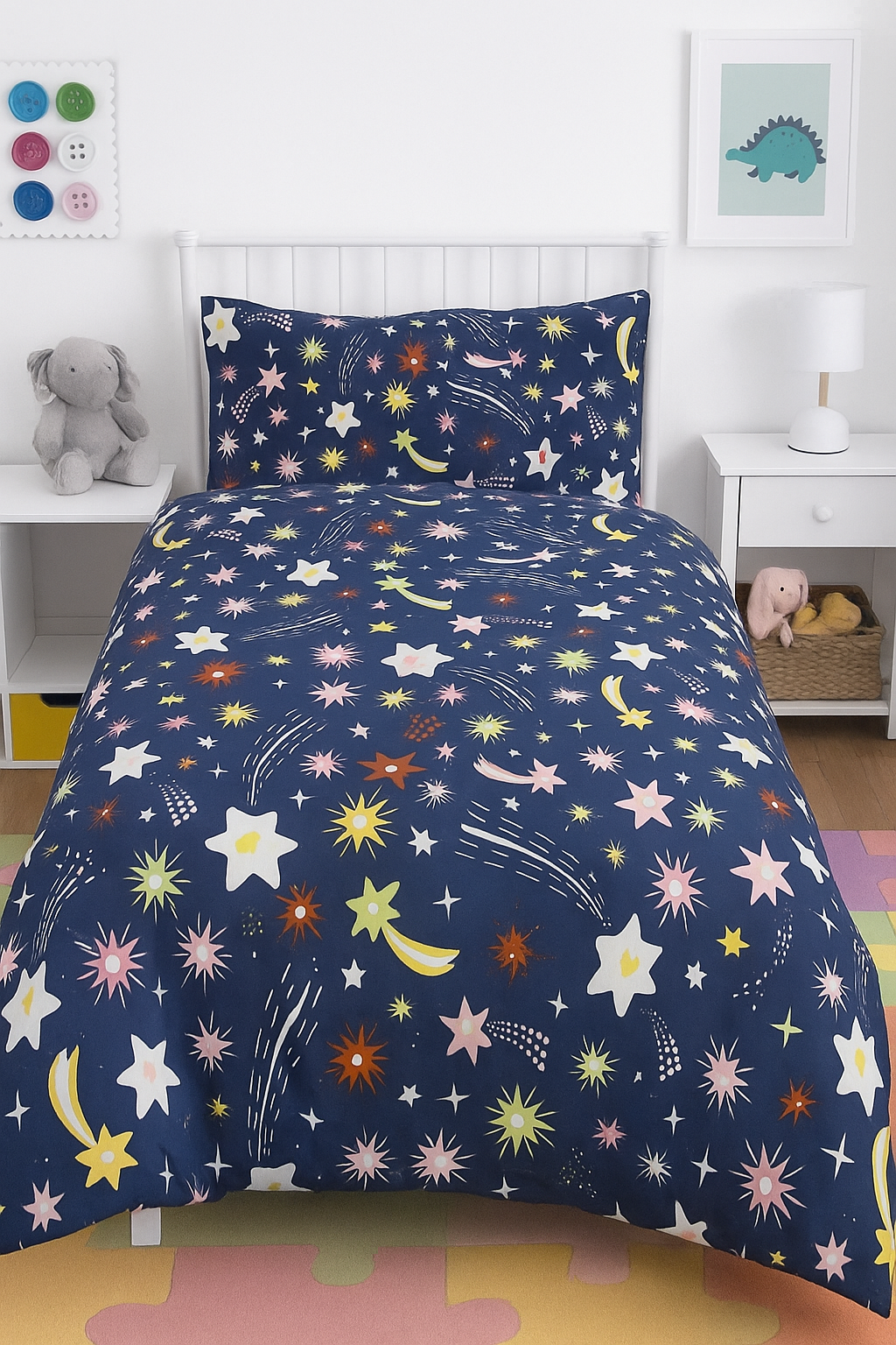 Blue Galaxy-Single Bedsheet Set