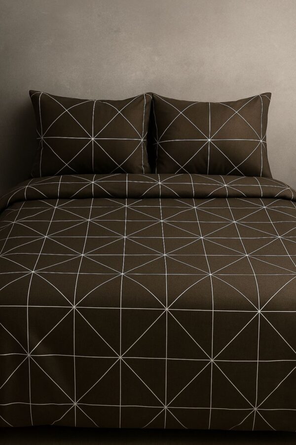 Mocha Luxe- 100% Cotton Double Bedsheet Set