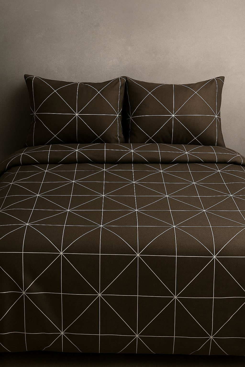 Mocha Luxe- 100% Cotton Double Bedsheet Set